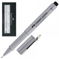 Ручка капиллярная, пишущий узел 0,5мм, цвет чернил черный Еcco Pigment Faber-Castell 166599