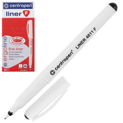 Ручка капиллярная, пишущий узел 0,3 мм, цвет чернил черный ErgoLine Centropen 4611/01-12