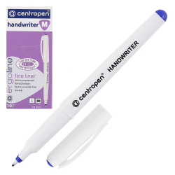 Ручка капиллярная, пишущий узел 0,5 мм, цвет чернил синий Cap off ErgoLine Centropen 4651/01-06