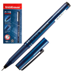 Ручка капиллярная, пишущий узел 0,6 мм, цвет чернил черный F-15 Erich Krause 37066