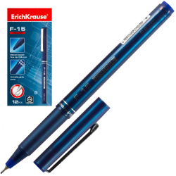 Ручка капиллярная, пишущий узел 0,6 мм, цвет чернил синий F-15 Erich Krause 37065