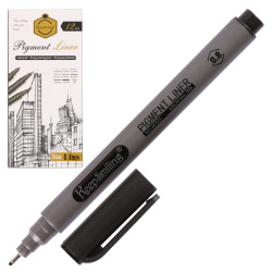 Ручка капиллярная, пишущий узел 0,8 мм, цвет чернил черный КОКОС 231828 KEEPSMILING