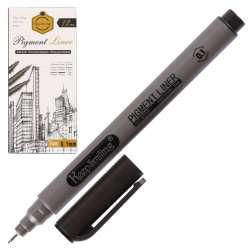 Ручка капиллярная, пишущий узел 0,1 мм, цвет чернил черный КОКОС 231822 KEEPSMILING