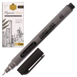 Ручка капиллярная, пишущий узел 0,4 мм, цвет чернил черный КОКОС 231825 KEEPSMILING