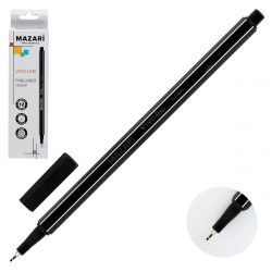 Ручка капиллярная, пишущий узел 0,4 мм, цвет чернил черный Mazari M-5368-71