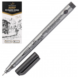 Ручка линер, пишущий узел 0,05 мм, одноразовая, цвет чернил черный Style Vista-artista BPL-01
