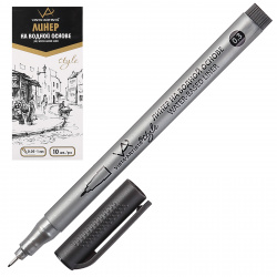Ручка линер, пишущий узел 0,3 мм, одноразовая, цвет чернил черный Style Vista-artista BPL-01