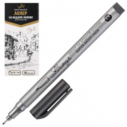 Ручка линер, пишущий узел 0,5 мм, одноразовая, цвет чернил черный Style Vista-artista BPL-01