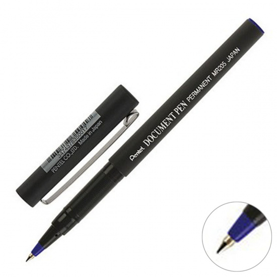 Ручка-роллер 0,5 Document Pen однораз сер корп MR205-A черн