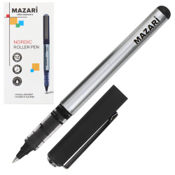 Ручка роллер пишущий узел 0,5 мм, одноразовая, цвет чернил черный Nordic Mazari M-5811-71