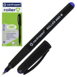Ручка роллер пишущий узел 0,7 мм, одноразовая, цвет чернил синий Centropen 4665/01-06