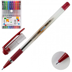 Набор шар ручек 10цв 0,7 игольч масл SAILOR Smart Ink прозр корп резин манжет M-5700-10 европодв пл/уп