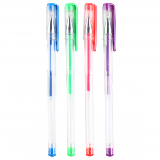 Набор гелевых ручек 4 цвета, 4 шт, 0,8 мм, флуоресцентный Attomex 5051648