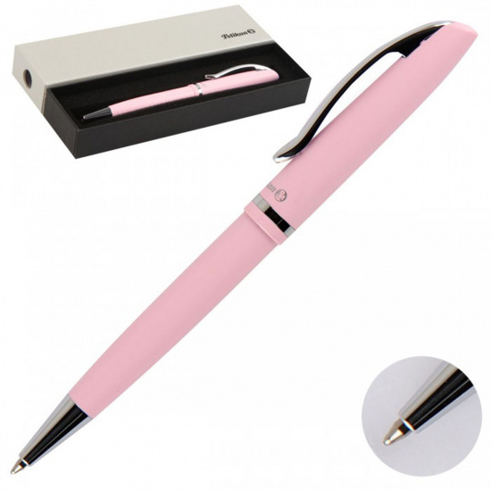 Ручка подарочная, шариковая, пишущий узел M (medium) 1 мм, корпус круглый, цвет чернил синий Jazz Pastel Pelikan PL812658