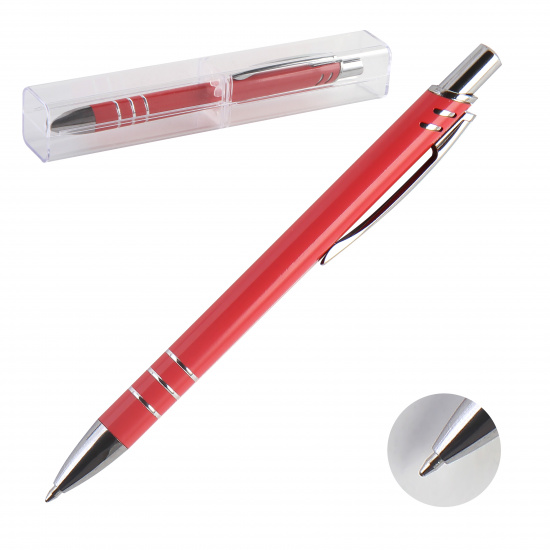 Ручка подарочная, шариковая, пишущий узел M (medium) 1 мм, корпус круглый, цвет чернил синий Abris deVENTE 9021946
