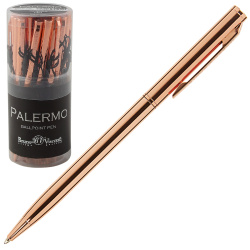 Ручка, шариковая, пишущий узел 0,7 мм, корпус круглый, цвет чернил синий, Palermo, BrunoVisconti, 20-0250/27