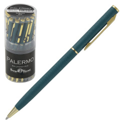 Ручка, шариковая, пишущий узел 0,7 мм, корпус круглый, цвет чернил синий, Palermo, BrunoVisconti, 20-0250/33