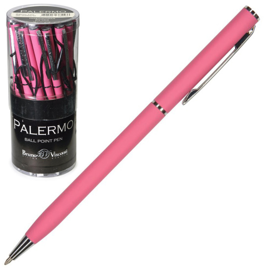 Ручка шариковая, пишущий узел 0,7 мм, корпус круглый, цвет чернил синий Palermo BrunoVisconti 20-0250/12