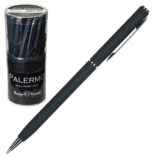 Ручка шариковая, пишущий узел 0,7 мм, корпус круглый, цвет чернил синий Palermo BrunoVisconti 20-0250/05