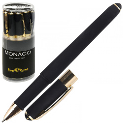 Ручка шариковая подарочная черный корпус BrunoVisconti Monaco 20-0125/01 синяя пластиковая упаковка
