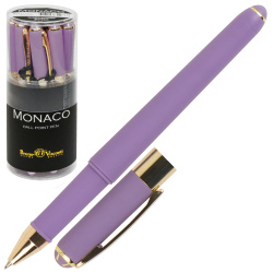 Ручка шариковая, пишущий узел 0,5 мм, корпус круглый, цвет чернил синий Monaco BrunoVisconti 20-0125/14