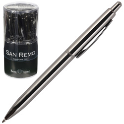 Ручка шариковая, пишущий узел 1,0 мм, корпус круглый, цвет чернил синий San remo BrunoVisconti 20-0249/20