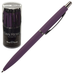Ручка шариковая, пишущий узел 1,0 мм, корпус круглый, цвет чернил синий San remo BrunoVisconti 20-0249/06