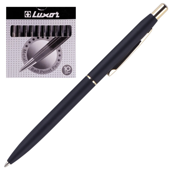 Ручка шариковая, пишущий узел 1,0 мм, корпус круглый, цвет чернил синий Luxor 1116