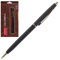 Ручка шариковая, пишущий узел F (fine) 0,7 мм, корпус круглый, цвет чернил синий Celebra Unomax 1685307
