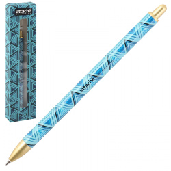 Ручка шариковая, пишущий узел 0,8 мм, корпус круглый, цвет чернил синий Delta Attache 1098082
