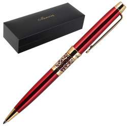 Ручка подарочная, шариковая, пишущий узел M (medium) 1 мм, корпус круглый, цвет чернил синий Venezia Manzoni AP009B080898M