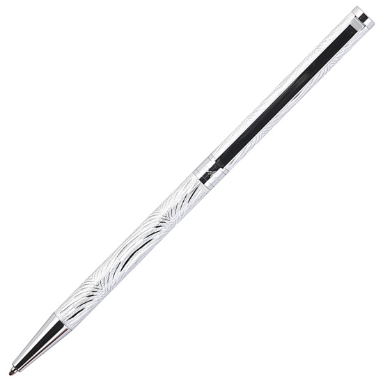 Ручка подарочная, шариковая, пишущий узел F (fine) 0,7 мм, корпус круглый, цвет чернил синий Amelia Manzoni AML3013-BM