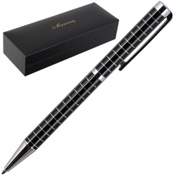 Ручка подарочная, шариковая, пишущий узел M (medium) 1 мм, корпус круглый, цвет чернил синий Prato Manzoni KR620B-1-10M