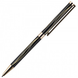 Ручка подарочная, шариковая, пишущий узел F (fine) 0,7 мм, корпус круглый, цвет чернил синий Teramo Manzoni TRM1350-BM