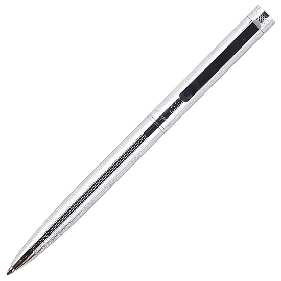 Ручка шариковая, пишущий узел M (medium) 1 мм, корпус круглый, цвет чернил синий Treviso Manzoni KR013B-25M