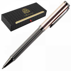 Ручка подарочная, шариковая, пишущий узел M (medium) 1 мм, корпус круглый, цвет чернил синий Panteon Manzoni MAPB-BG