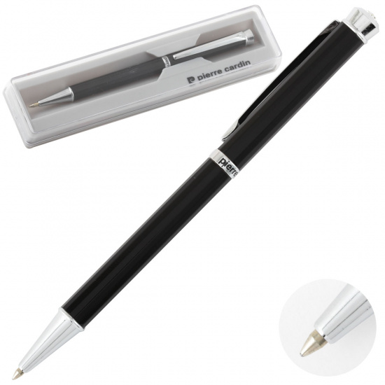 Ручка шариковая, подарочная, пишущий узел F (fine) 0,7мм, корпус круглый, цвет чернил синий Cardin Pierre Cardin PC0710BP