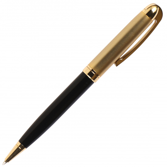 Ручка шариковый подарочная черный с золотой отделкой корпус поворотный механизм Pierre Cardin GAMME PC0833BP синяя картонный футляр