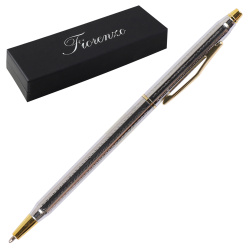 Ручка шариковая, пишущий узел F (fine) 0,7 мм, корпус круглый, цвет чернил синий FIORENZO 170571-1