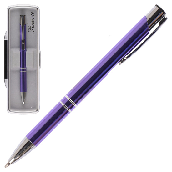 Ручка шариковая, пишущий узел 0,7 мм, корпус круглый, цвет чернил синий FIORENZO 180985-3