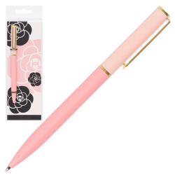 Ручка шариковая подарочная розовый корпус поворотный механизм FIORENZO Rose 232005 синяя пакет opp/подложка