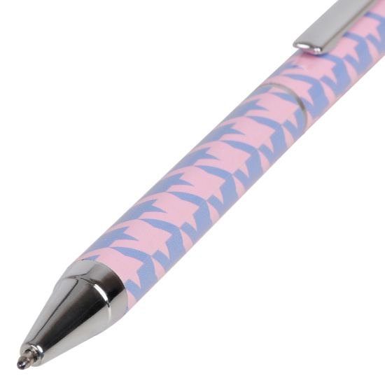 Ручка шариковая, пишущий узел F (fine) 0,7 мм, корпус круглый, цвет чернил синий Гусиные лапки FIORENZO 232019