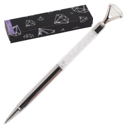Ручка шариковая, пишущий узел F (fine) 0,7 мм, корпус круглый, цвет чернил синий Кристалл FIORENZO 232024