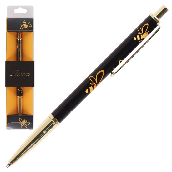 Ручка шариковая, пишущий узел F (fine) 0,7 мм, корпус круглый, цвет чернил синий Busy Bee FIORENZO 232011