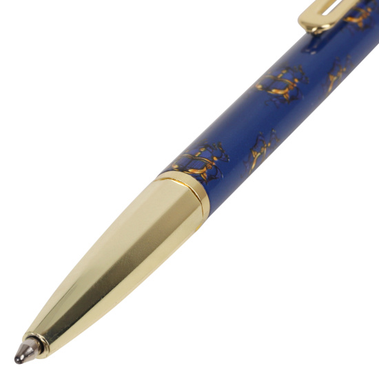 Ручка шариковая, пишущий узел F (fine) 0,7 мм, корпус круглый, цвет чернил синий Скарабей FIORENZO 232012