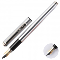 Ручка перо подарочная, 0,8 мм, цвет корпуса серебро Cosmic Luxor 8145