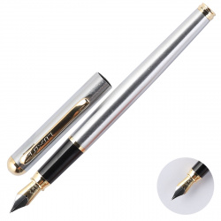Ручка перо подарочная, 0,8 мм, цвет корпуса серебро Marvel Luxor 8231
