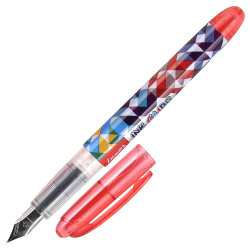 Ручка перо F (fine) 0,8 мм, цвет корпуса рисунок, цвет чернил синий Ink Glide Luxor 1510 PPDU