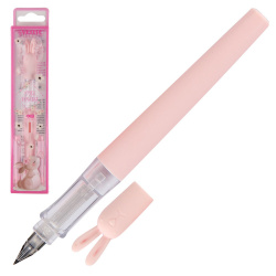 Ручка перо F (fine) 0,7 мм, цвет корпуса розовый Зайка deVENTE 5100001
