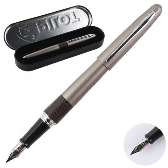 Ручка перо подарочная, M (medium) 1 мм, цвет корпуса бронзовый Metropolitan Animal Collection Pilot FD-MR2-M-LZD